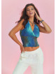 Gipeli Yazlık Batik Desenli Bluz 5059
